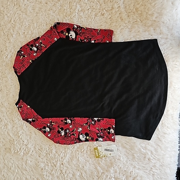 $FREE w/ Purchase: LuLa Roe Randy Baseball Tee w/ Disney Character 3/4 Sleeves - Picture 9 of 11